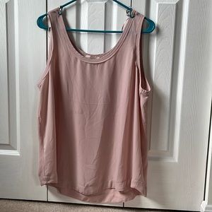 Pale pink tank top blouse